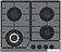 Варочная панель ZorG HAG63 FDW gray