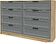 Комод Интерлиния Концепт Тренд КТ-К157 (дуб золотой/серый)