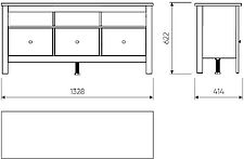 Тумба Mio Tesoro Сага 2.08.03.090.1 (белый)