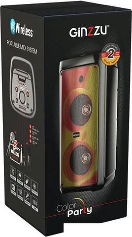 Колонка для вечеринок Ginzzu GM-218