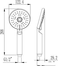 Душевая лейка Esko SPL1105