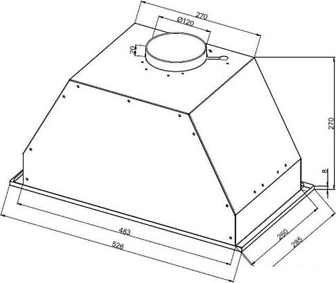 Кухонная вытяжка Weissgauff Heavy 600 Touch White Glass
