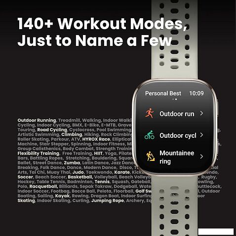 Умные часы Amazfit Bip 6 (титановый, с оранжевым силиконовым ремешком)