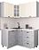Готовая кухня Интерлиния Мила Деко 1.2x1.5 (керамика/белый/опал светлый)