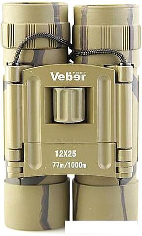 Бинокль Veber БН 12x25 Sport камуфляж