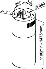 Кухонная вытяжка MAUNFELD Lee Isla 39 (черный) Кухонная вытяжка MAUNFELD Lee Isla 39 (черный)