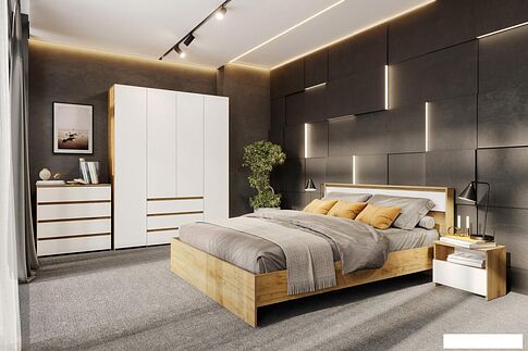 Комод Mio Tesoro Некст 1 4 ящика (дуб золотой/белый)