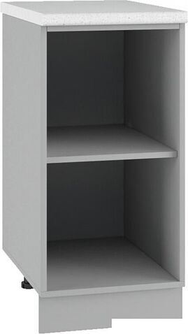 Шкаф напольный ДСВ Тренто С 400 левый (серый/серый)