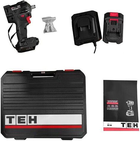 Гайковерт TEH LW420N-1B (с 1-им АКБ, кейс)