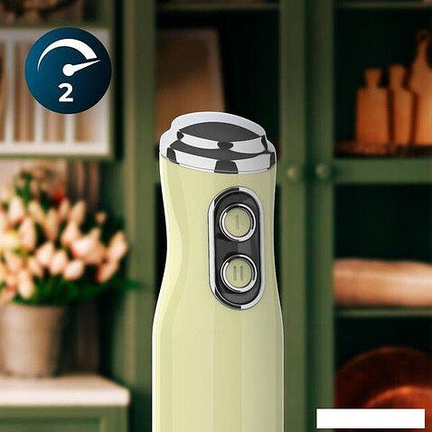 Погружной блендер Cecotec Power RetroGreen 1200MAX Cream&Crush