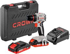 Дрель-шуруповерт Crown CT21131HMX-2 BMC (с 2-мя АКБ, кейс)