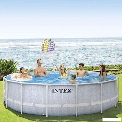 Каркасный бассейн Intex Prism Frame Chevron 26746 (488х122)