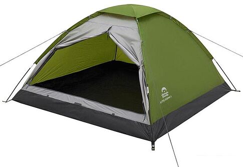 Треккинговая палатка Jungle Camp Lite Dome 2 (зеленый/серый)