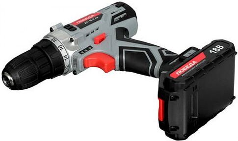 Дрель-шуруповерт Победа ДА-18/2 ЛИ 180201636 (с 2-мя АКБ, кейс)