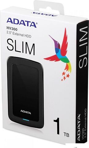 Внешний накопитель A-Data HV300 AHV300-2TU31-CBK 2TB (черный)