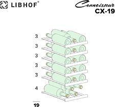 Винный шкаф Libhof Connoisseur CX-19 (черный) Винный шкаф Libhof Connoisseur CX-19 (черный)