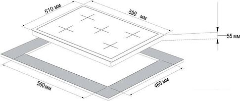 Варочная панель Korting HG 697 CTN