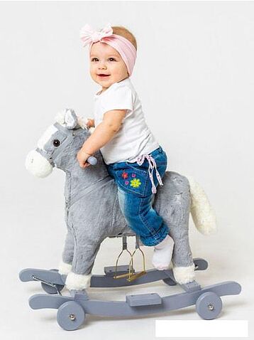 Качалка Amarobaby Prime Лошадка (серый)