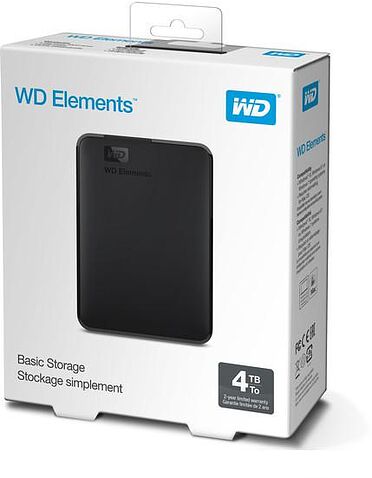 Внешний накопитель WD Elements Portable 4TB WDBU6Y0040BBK