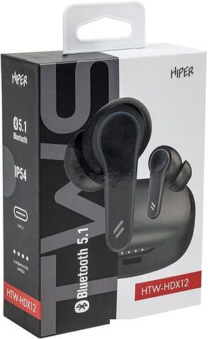 Наушники Hiper TWS Mig HTW-HDX12 (черный)
