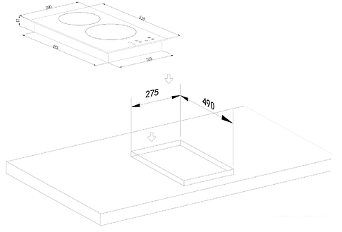 Варочная панель Weissgauff HV 32 BA