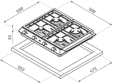 Варочная панель TEKA EX 60.1 4G AI AL CI DR