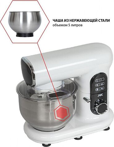 Планетарный миксер JVC JK-MX515 (белый)