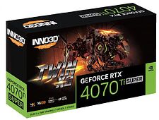 Видеокарта Inno3D GeForce RTX 4070 Ti Super Twin X2 N407TS2-166X-186156N Видеокарта Inno3D GeForce RTX 4070 Ti Super Twin X2 N407TS2-166X-186156N
