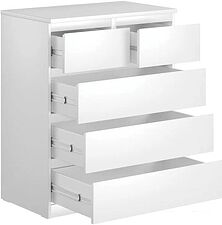 Комод Mio Tesoro Мальта 5 ящиков 80x99 2.05.02.080.1 (белый) Комод Mio Tesoro Мальта 5 ящиков 80x99 2.05.02.080.1 (белый)