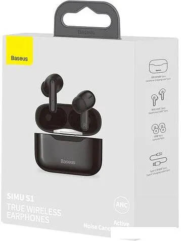 Наушники Baseus Simu S1 (черный)