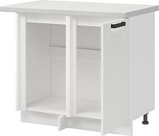 Шкаф напольный Mio Tesoro Пасадена ШНУ 1000-М (белый/белый бриллиант) Шкаф напольный Mio Tesoro Пасадена ШНУ 1000-М (белый/белый бриллиант)