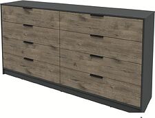 Комод Интерлиния Концепт КТ-К197 (дуб веллингтон/антрацит)