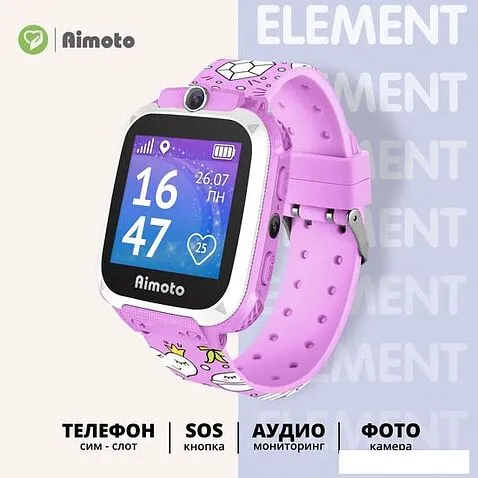 Детские умные часы Aimoto Element (розовые мечты)