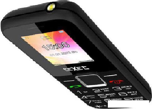 Кнопочный телефон TeXet TM-206 (черный)