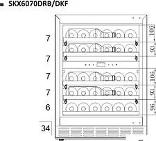 Винный шкаф Temptech SKX6070DRB