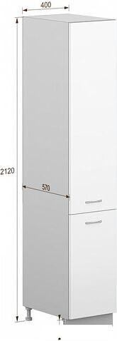 Шкаф напольный Кортекс-мебель Корнелия Лира НШП40 (антрацит)