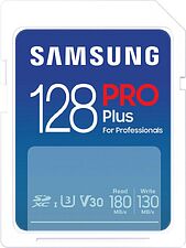 Карта памяти Samsung PRO Plus 2023 SDXC 128GB (с кардридером)