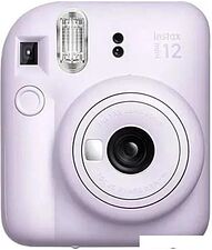 Фотоаппарат Fujifilm Instax Mini 12 (фиолетовый) + розовый чехол Sundays с ремнем Фотоаппарат Fujifilm Instax Mini 12 (фиолетовый) + розовый чехол Sundays с ремнем
