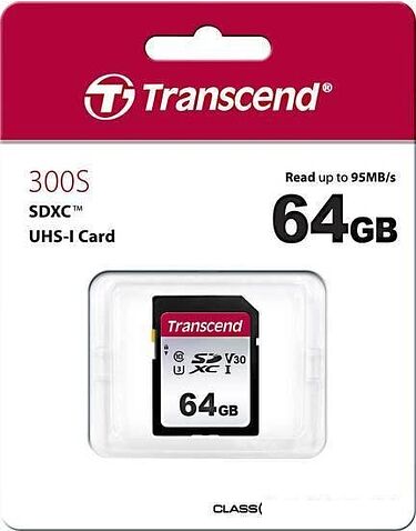 Карта памяти Transcend SDXC 300S 64GB