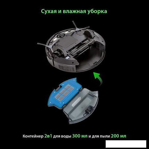 Робот-пылесос Pioneer VC704R (черный)