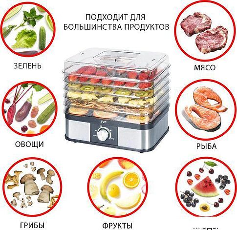Сушилка для овощей и фруктов JVC JK-FD751