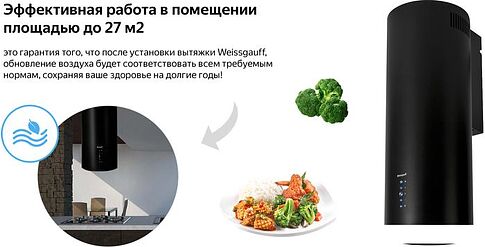 Кухонная вытяжка Weissgauff Gracia BL
