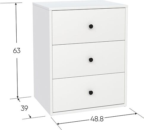 Тумба Mio Tesoro Мини 3 ящика 2.07.03.060.4 (серый)