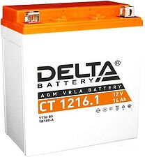 Мотоциклетный аккумулятор Delta CT 1216.1 (16 А·ч)