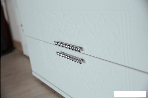 Тумба Rinner Тиффани М03 ТВ (белый текстурный)