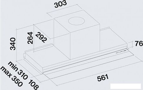 Кухонная вытяжка Falmec Virgola No-Drop Touch 60 Inox