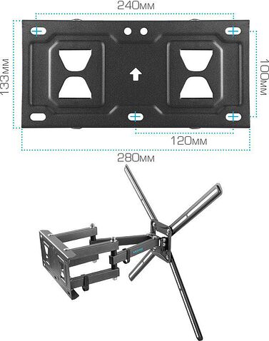 Кронштейн для телевизора Kromax Corbel-9