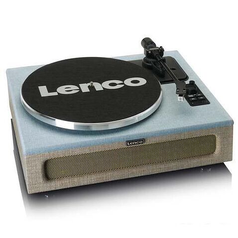Виниловый проигрыватель Lenco LS-440 (серый/голубой)
