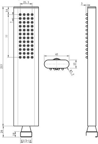 Душевая лейка Maxonor Pure Life PL004