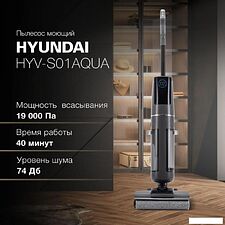 Вертикальный моющий пылесос Hyundai HYV-S01AQUA